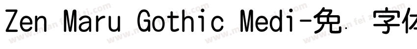 Zen Maru Gothic Medi字体转换